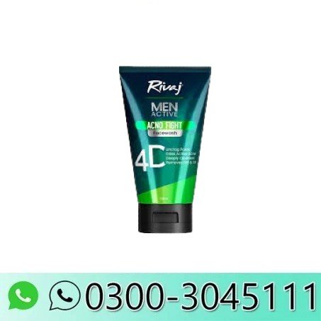 Rivaj Men Active Purifying Charcoal Face Wash in Pakistan