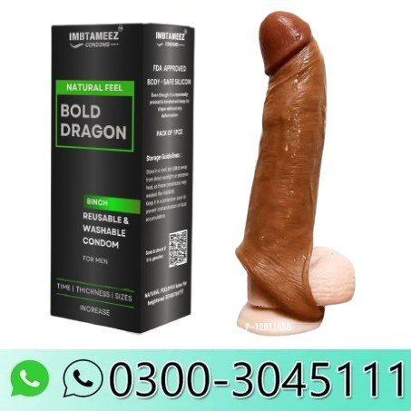 Bold Dragon Jumbo 8 Inch Silicone Condom In Pakistan