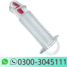 New Full Dotted Penis Extender Sleeve Vibrator Condom In Pakistan