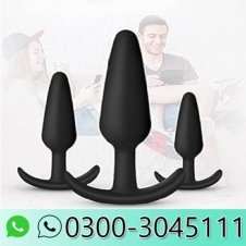 3pc Silicone Anal Plug Training Set in Pakistan