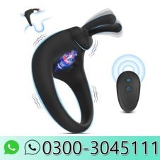 Silicone Penis Ring Mens Vibrating Rabbit Sex Toys
